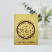 Carte Postale Université de Béringie Mammouth (Debout devant)