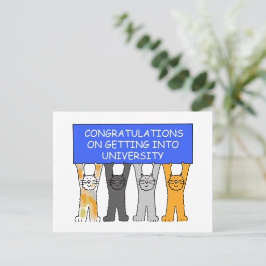 Carte Postale Université de Getting into (Debout devant)