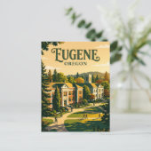 Carte Postale Université de l'Oregon États-Unis (Debout devant)