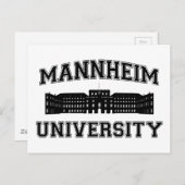 Carte Postale Université de Mannheim / Mannheim University (Devant / Derrière)