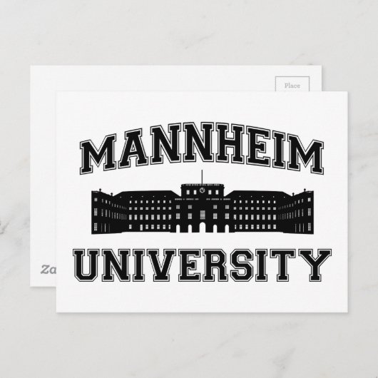 Carte Postale Université de Mannheim / Mannheim University (Devant / Derrière)