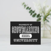 Carte Postale Université de snowboard Dark (Debout devant)