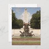 Carte Postale Université de Texad Horloge Tower. (Devant / Derrière)