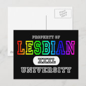 Carte Postale Université lesbienne Dark (Devant / Derrière)