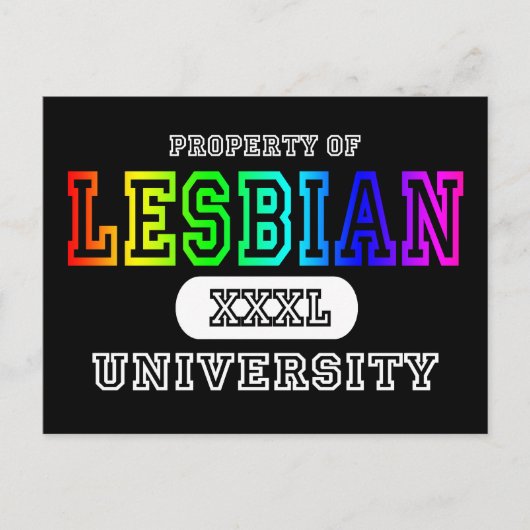 Carte Postale Université lesbienne Dark (Devant)