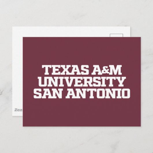 Carte Postale Université Texas A&M de San Antonio (Devant / Derrière)