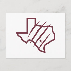 Carte Postale Université Texas A&M de San Antonio Logo d'état