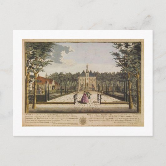 Carte Postale unk. colorisation 1760 Imprimer Kasteel De Essenbu (Devant)