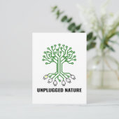 Carte Postale Unplugged Nature Circuit Tree USB (Debout devant)
