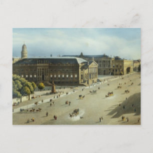 Carte Postale Unter den Linden de l'Armurerie, vers 1855