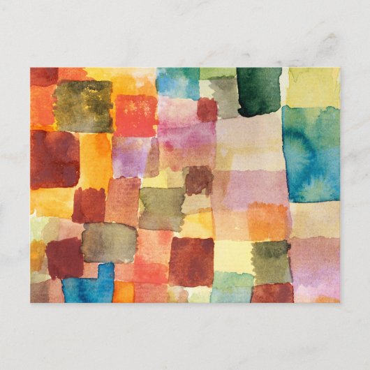 Carte Postale Untitled abstract water color squares - Paul Klee (Devant)