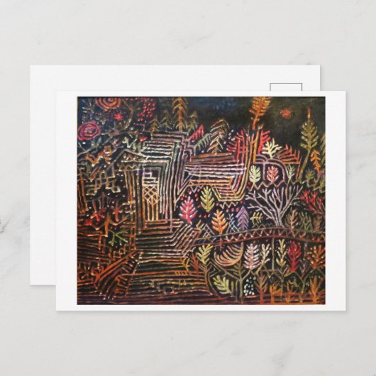 Carte Postale Untitled (Reconstruction) par Paul Klee 1926 (Devant / Derrière)