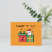 Carte Postale Unwrap the Magic Christmas (Debout devant)