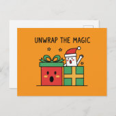 Carte Postale Unwrap the Magic Christmas (Devant / Derrière)