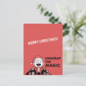 Carte Postale Unwrap the Magic Christmas (Debout devant)