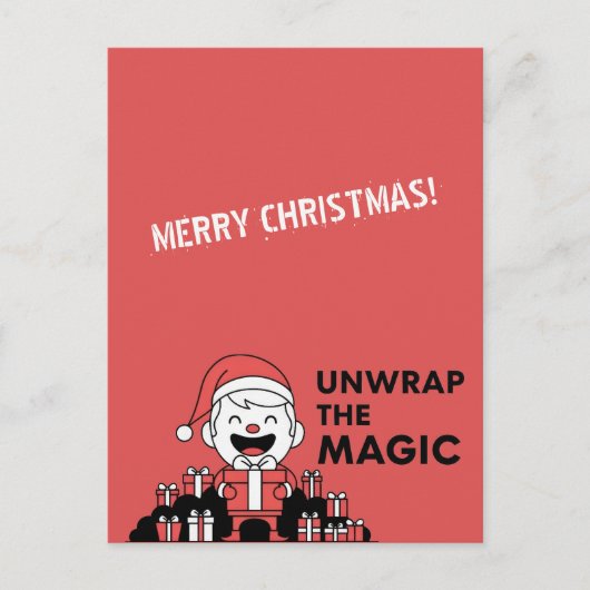 Carte Postale Unwrap the Magic Christmas (Devant)
