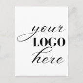 Carte Postale Upload Your Own Design Custom Text QR Code (Devant)