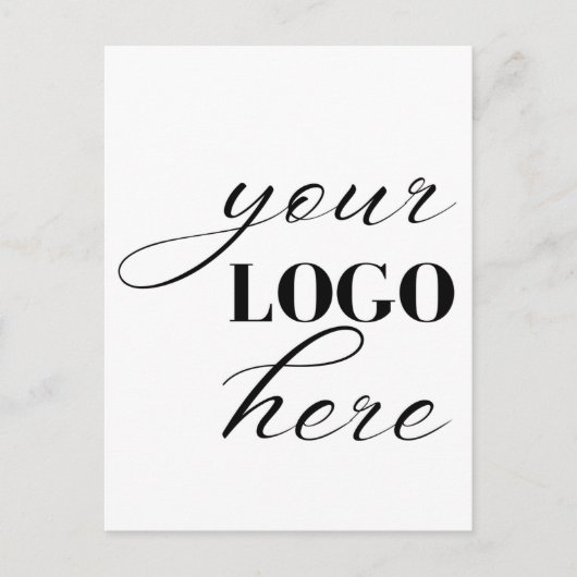 Carte Postale Upload Your Own Design Custom Text QR Code (Devant)