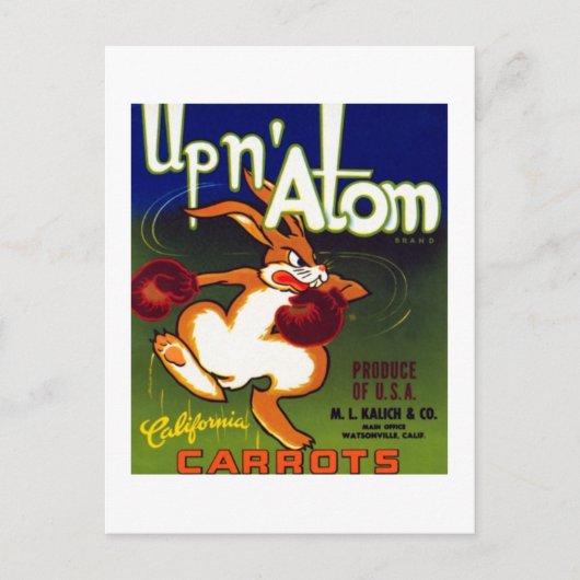 Carte Postale Upn Atom Carrots (Devant)