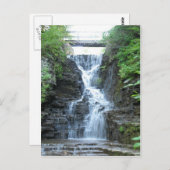 Carte Postale Upper Buttermilk Falls Ithaca, NY (Devant / Derrière)