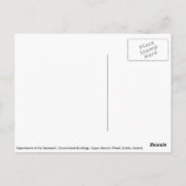 Carte Postale Upper Merrion Street, Dublin Irlande (Dos)