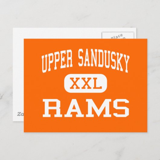 Carte Postale Upper Sandusky - Rams - Senior - Upper Sandusky (Devant / Derrière)