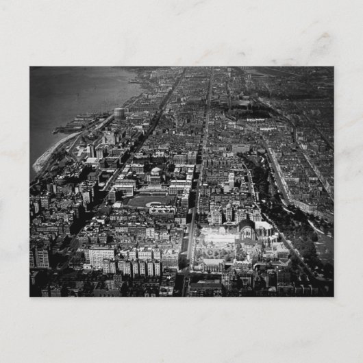 Carte Postale Upper West Side New York City Aerial View 1928 (Devant)