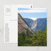 Carte Postale Upper Yosemite Falls et Glacier Point (Devant / Derrière)