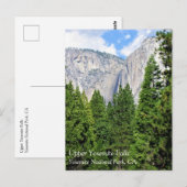 Carte Postale Upper Yosemite Falls, parc national de Yosemite, C (Devant / Derrière)