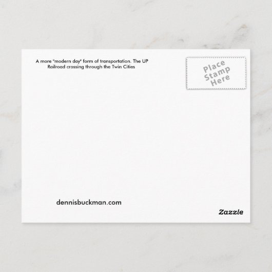 CARTE POSTALE UPRR (Dos)