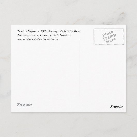 Carte Postale Uraeus (Dos)