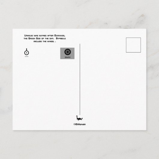 Carte postale Uranus (Dos)