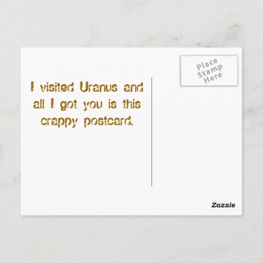 Carte Postale Uranus Bowl (Dos)