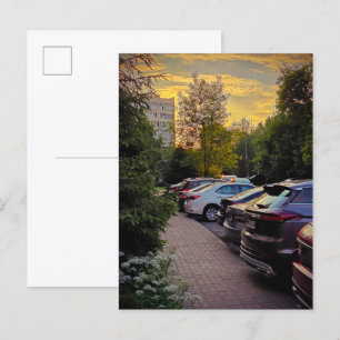 Carte postale urbaine Golden Hour - personnalisabl