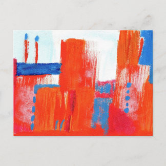 Carte postale "Urban Red" en acrylique