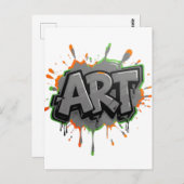 Carte Postale Urban Splash Art Graffiti Pulse Bold Street Expres (Devant / Derrière)