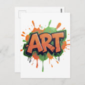 Carte Postale Urban Splash Art Graffiti Pulse Bold Street Expres (Devant / Derrière)