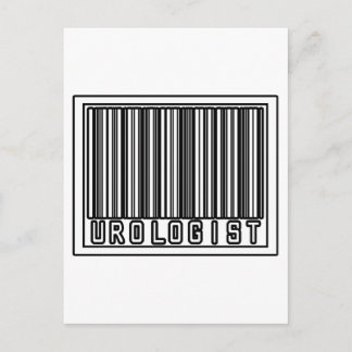 Carte Postale Urologiste à code barre