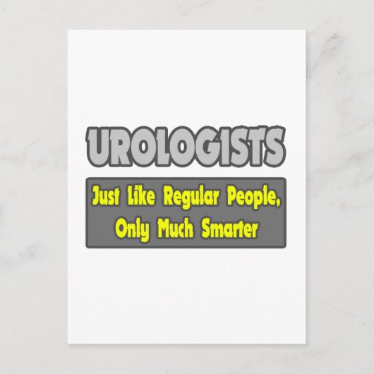 Carte Postale Urologues... plus intelligents (Devant)
