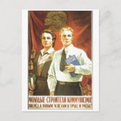 Carte Postale URSS CCCP Guerre froide Union soviétique Propagati (Devant)