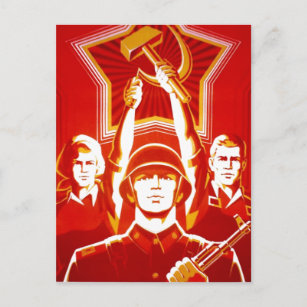 Carte Postale URSS CCCP Guerre froide Union soviétique Propagati