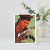Carte Postale URSS CCCP Guerre froide Union soviétique Propagati (Debout devant)