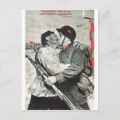 Carte Postale URSS CCCP Guerre froide Union soviétique Propagati (Devant)