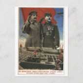 Carte Postale URSS CCCP Guerre froide Union soviétique Propagati (Devant)