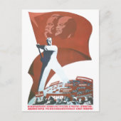 Carte Postale URSS CCCP Guerre froide Union soviétique Propagati (Devant)