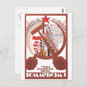 Carte Postale URSS CCCP Guerre froide Union soviétique Propagati (Devant / Derrière)