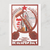Carte Postale URSS CCCP Guerre froide Union soviétique Propagati (Devant)
