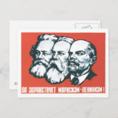 Carte Postale URSS CCCP Guerre froide Union soviétique Propagati (Devant / Derrière)