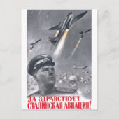 Carte Postale URSS CCCP Guerre froide Union soviétique Propagati (Devant)