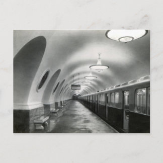 Carte Postale URSS Soviet Moscow Metro (Metropoliten), 1939